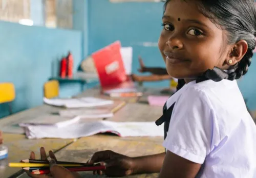 Mädchen in der Schule